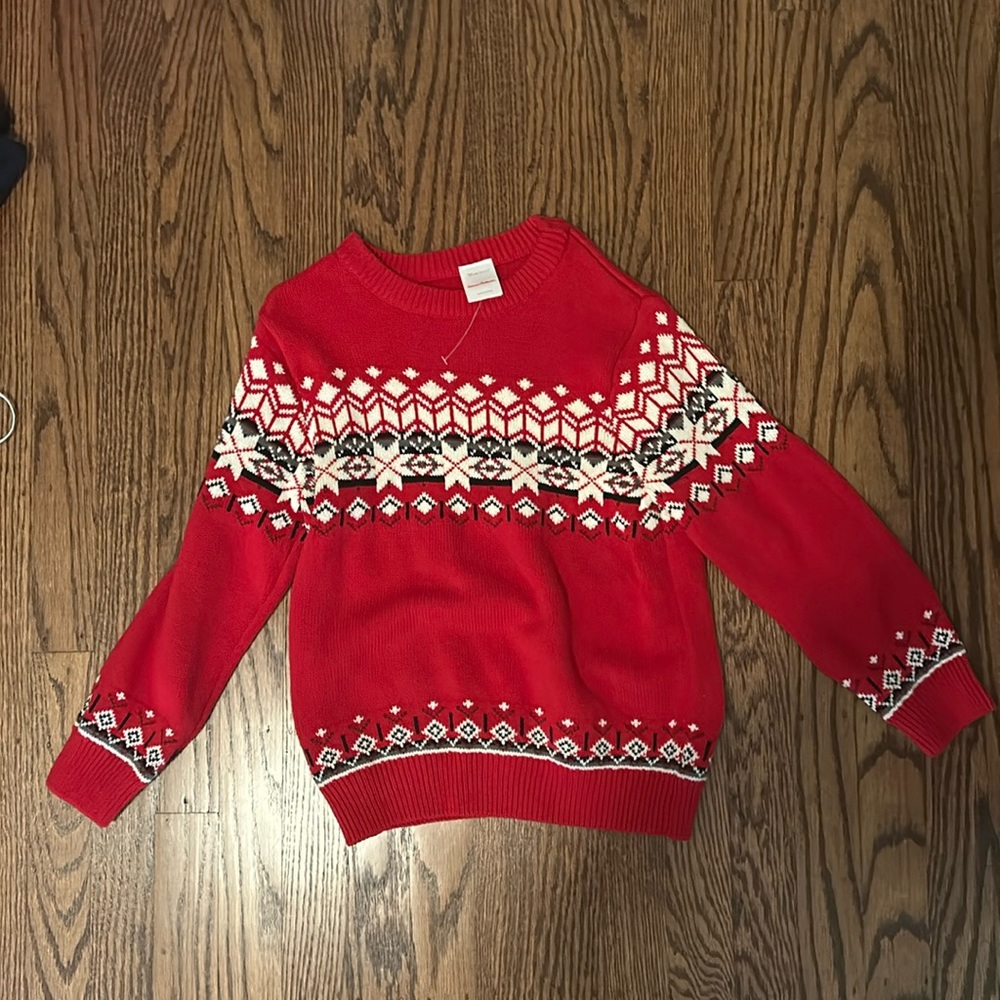 Hannah Anderson Red sweater (size 6-7)
